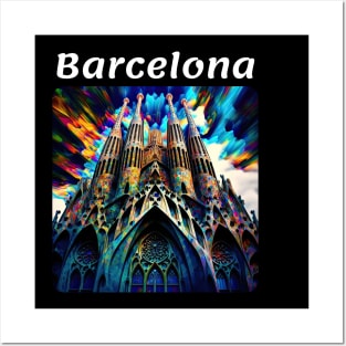 Barcelona, Spain v1 Posters and Art